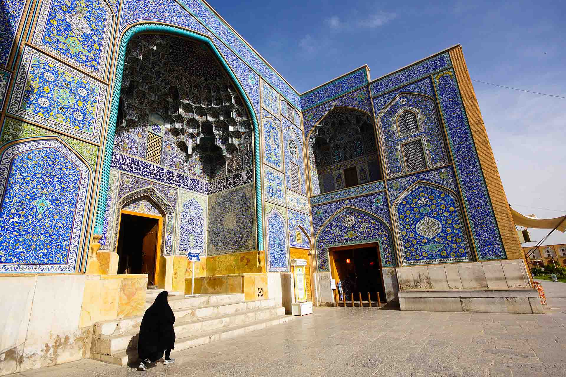 versierde moskee in Iran