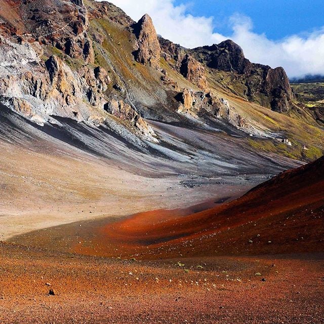 Haleakala-krater op Maui Hawaii