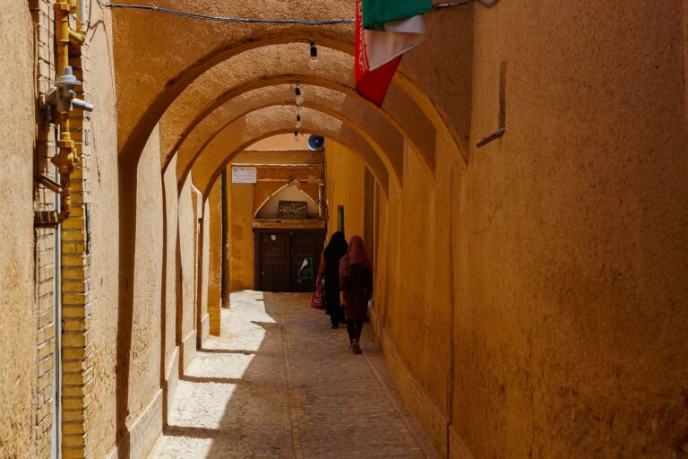 straatje in Yazd in Iran