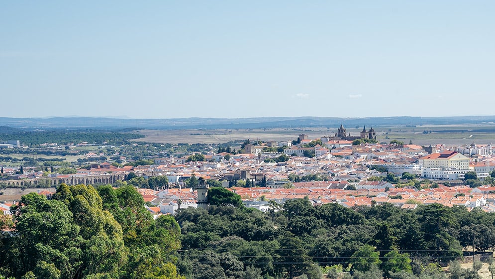 uitzicht over Evora