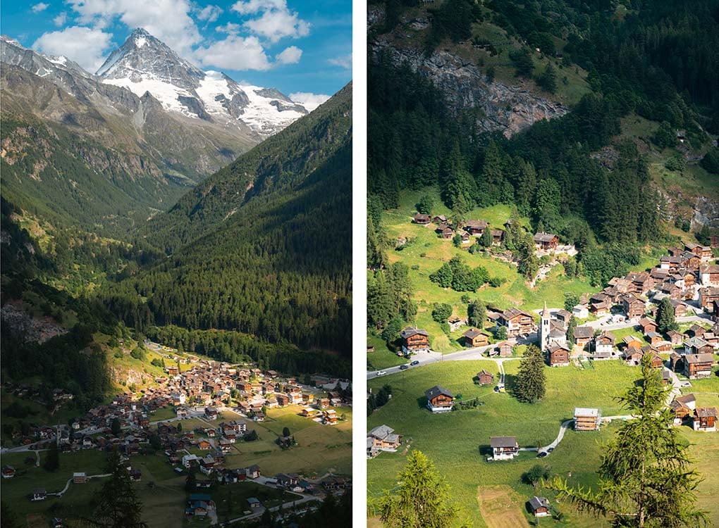 dorp Les Hauderes Zwitserland