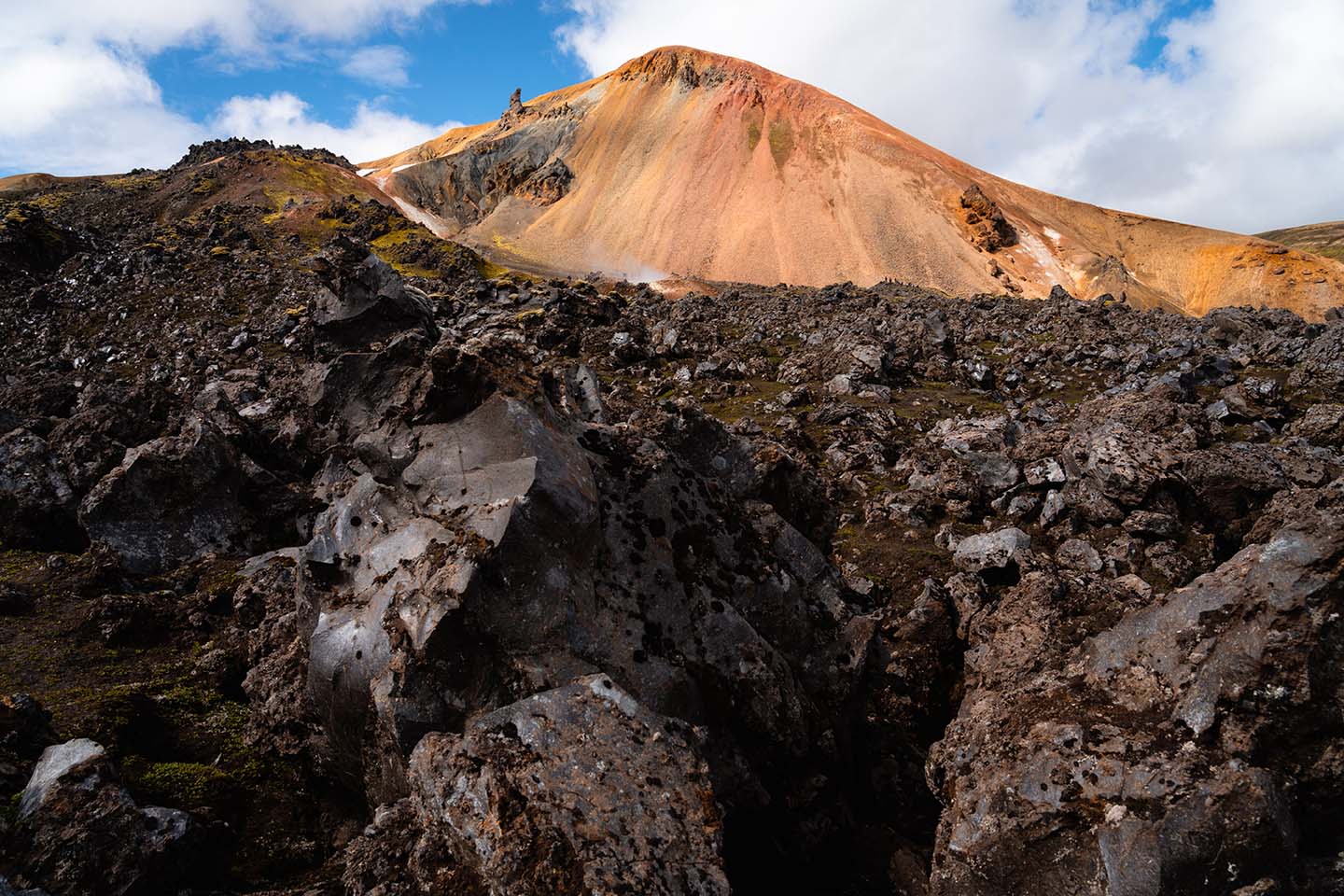 rode vulkaan IJsland