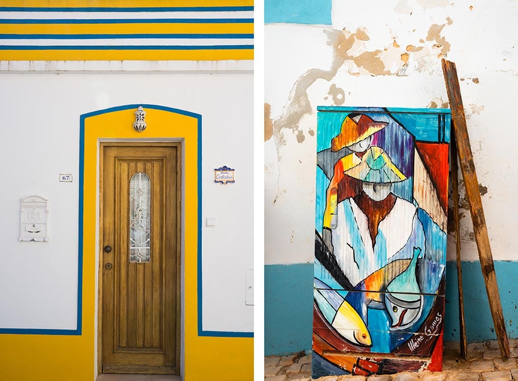 kleurrijke deuren Ferragudo