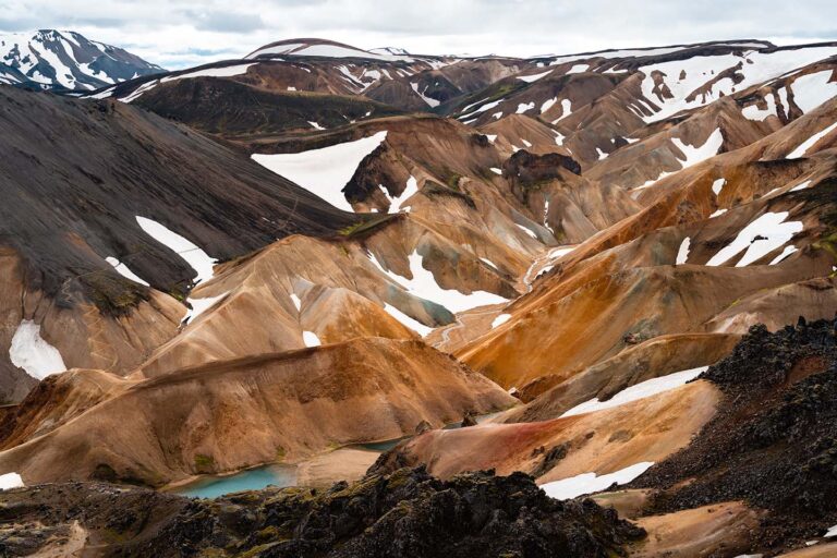 kleurrijke bergen IJsland