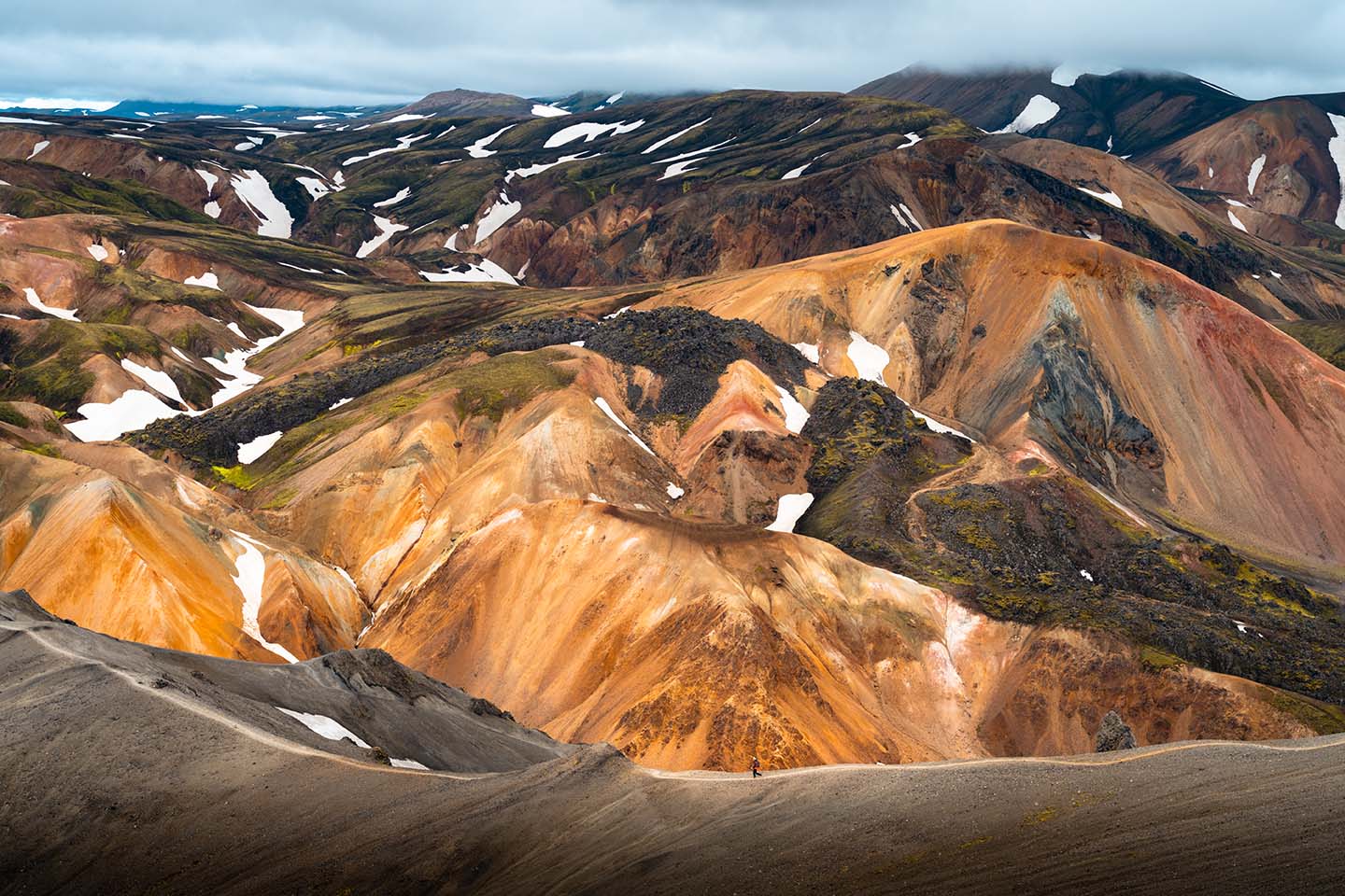 Kleuren landschap Landmannalaugar
