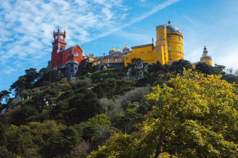 Paleizen Sintra op de berg