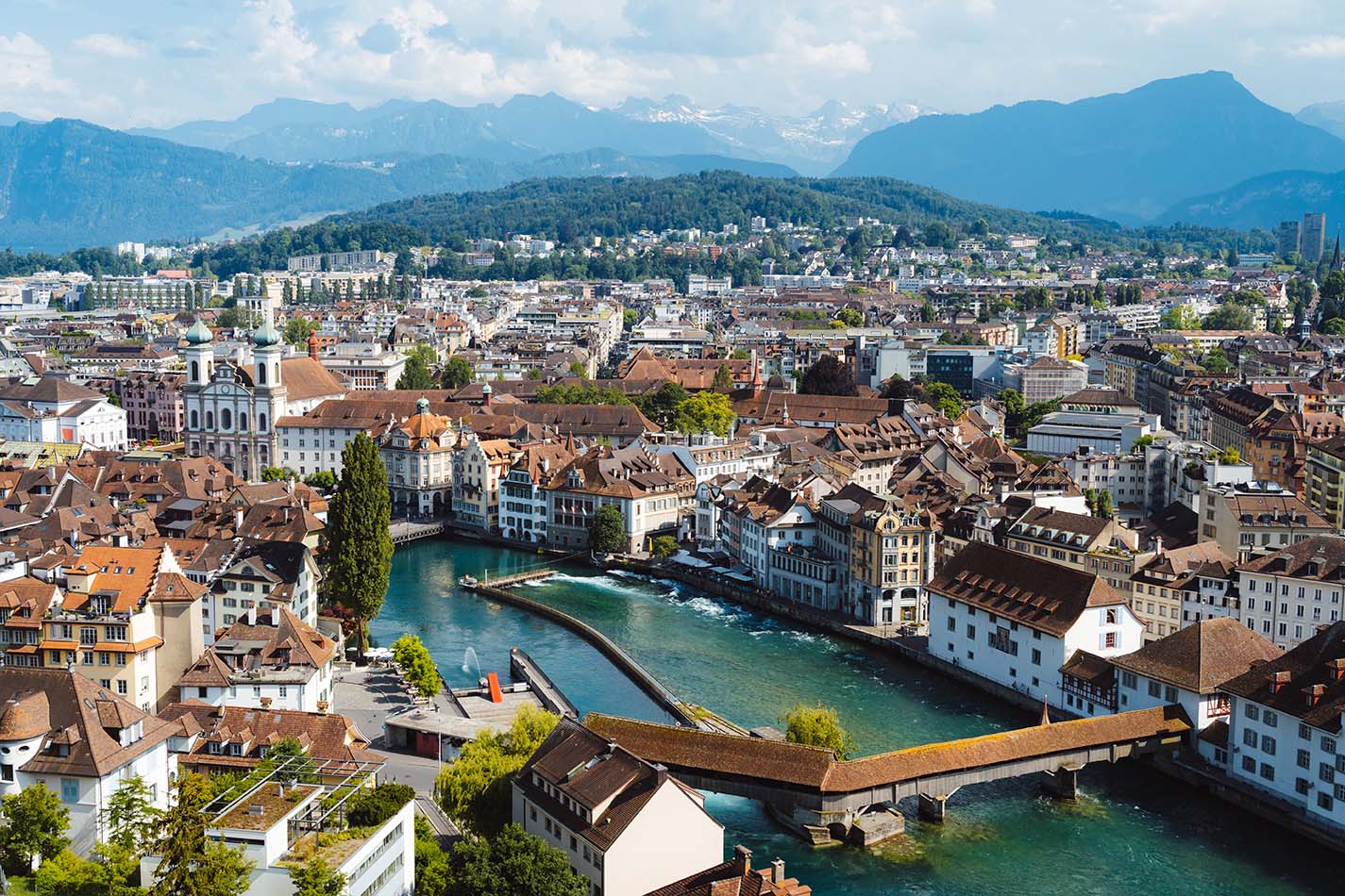 Uitzicht over Luzern Zwitserland