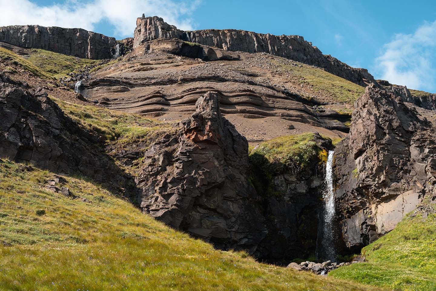 Hengifoss IJsland wandeling