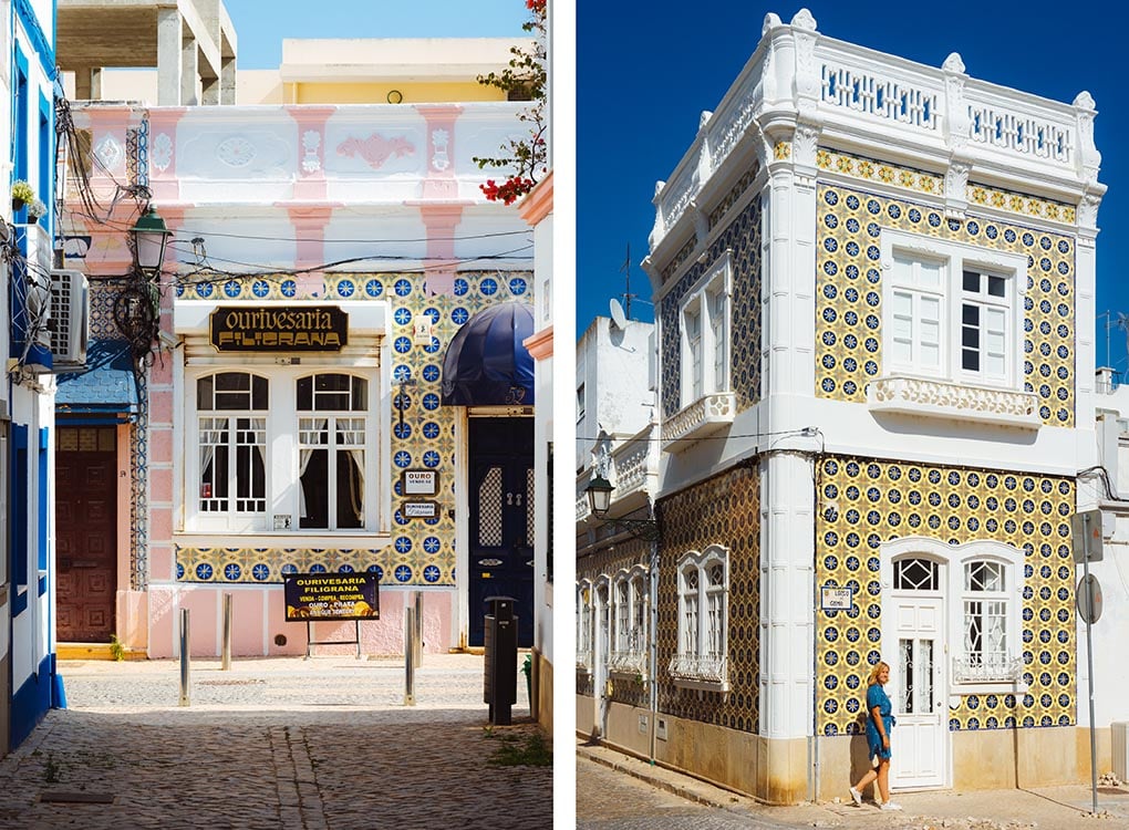 straatbeeld Olhao Algarve