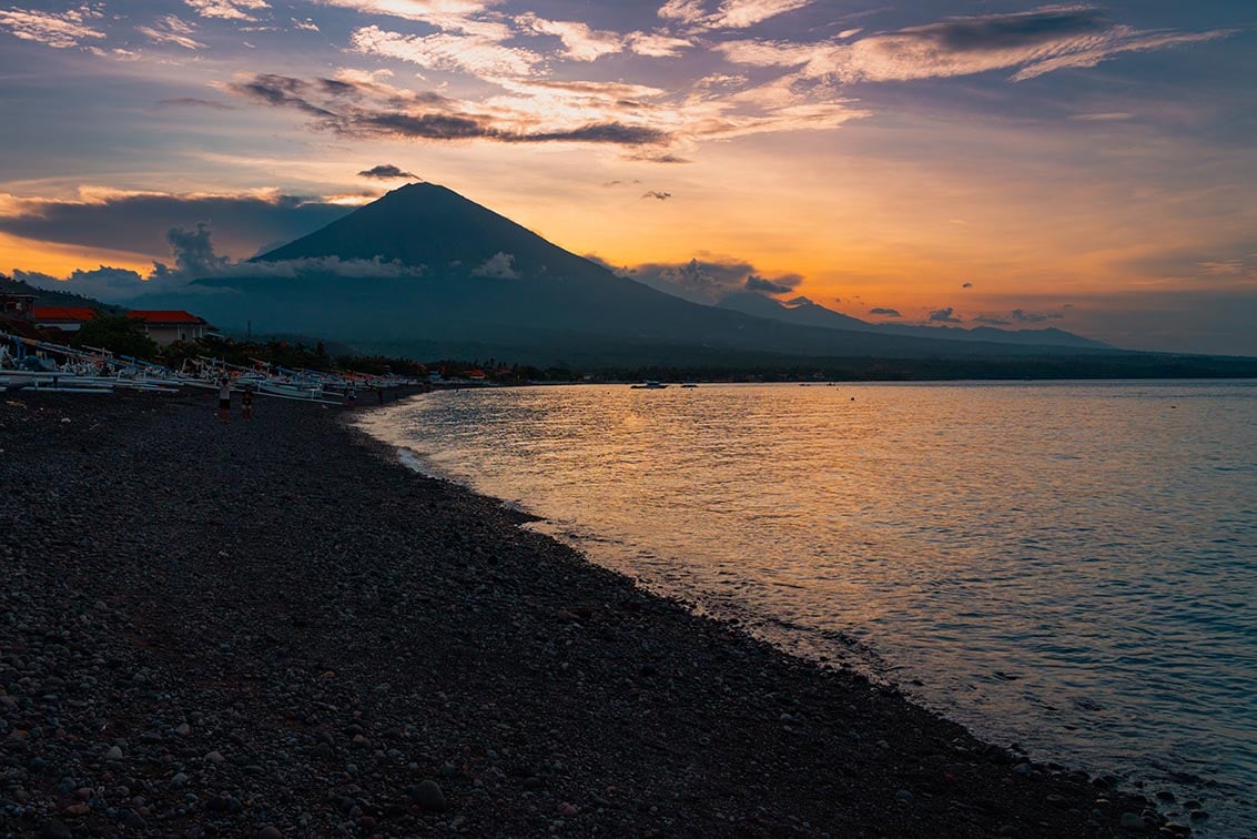 Gunung Agung Bali zonsondergang