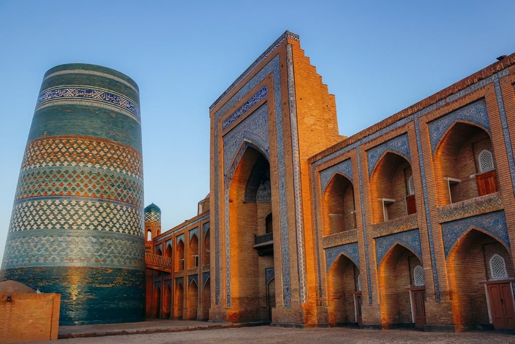 Khiva Oezbekistan minaretten