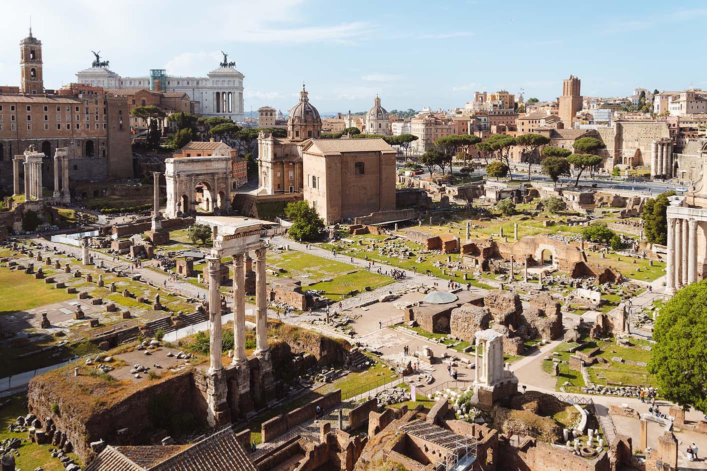 Uitzicht op Forum Romanum