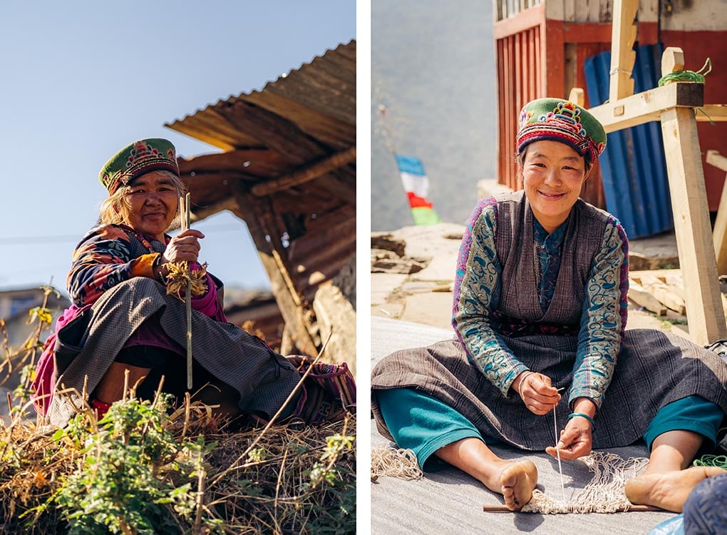 Vrouwen in Gatlang Nepal
