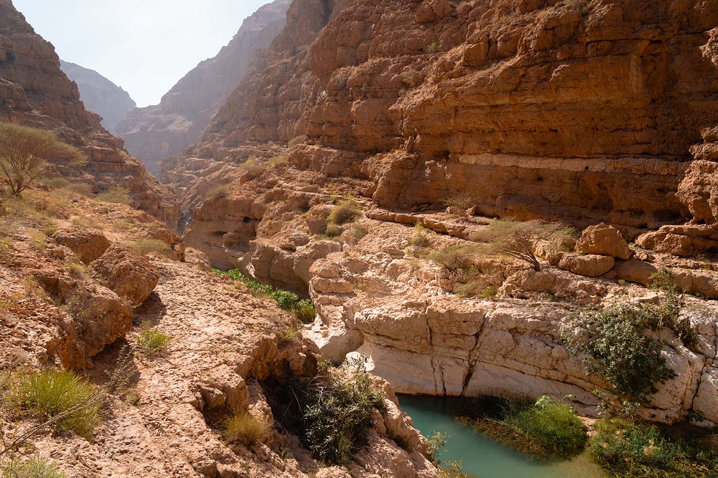 Kloof Wadi Shab Oman