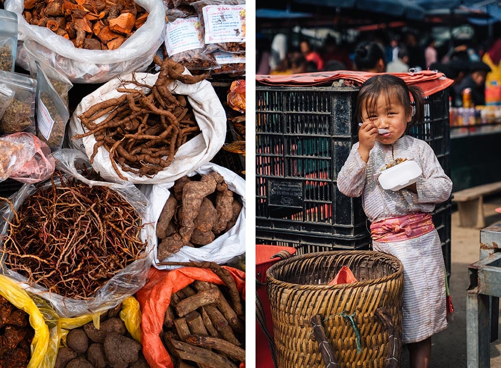 Weekmarkt Dong Van Vietnam