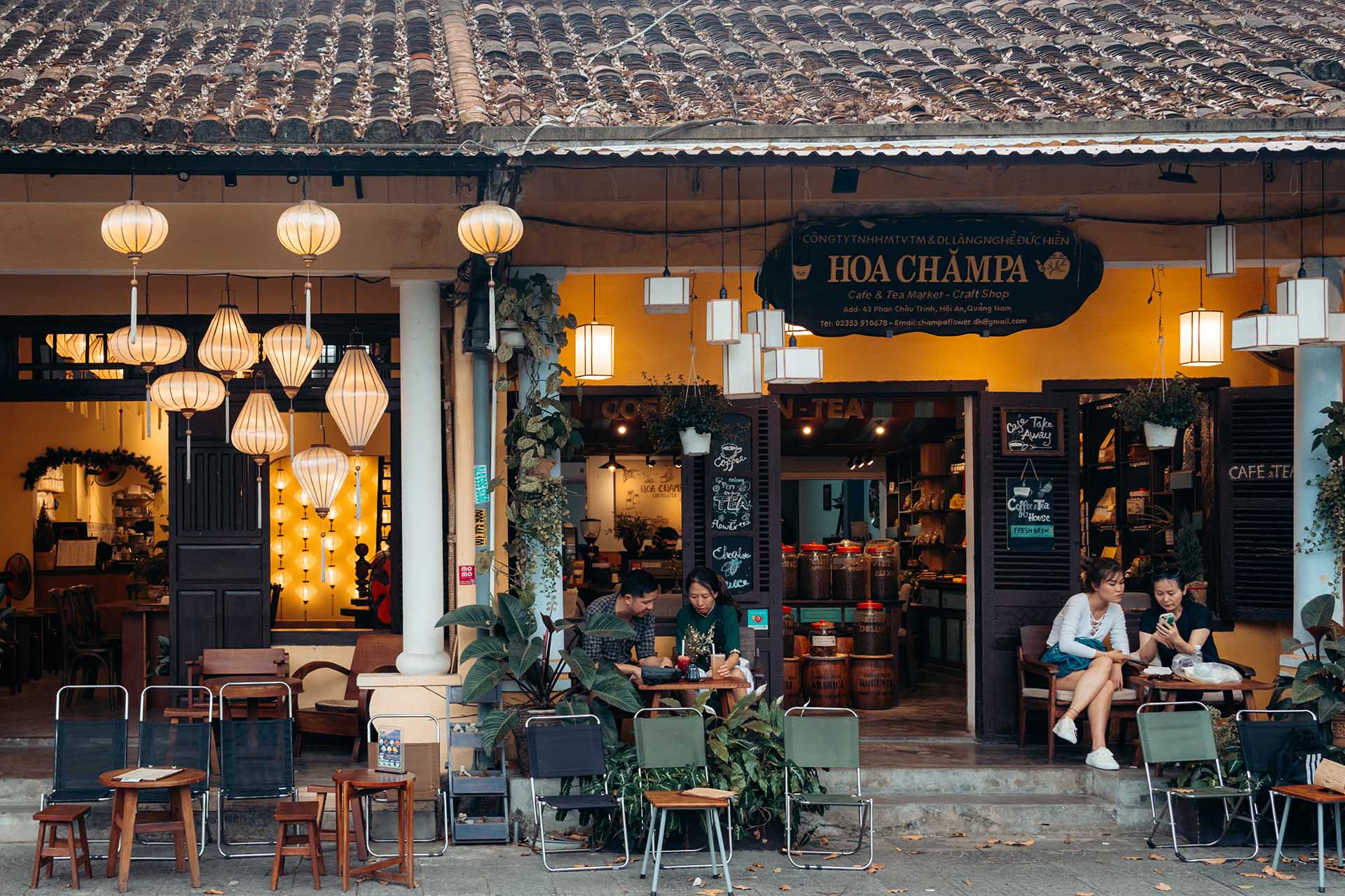 koffiehuis in Hoi An Vietnam