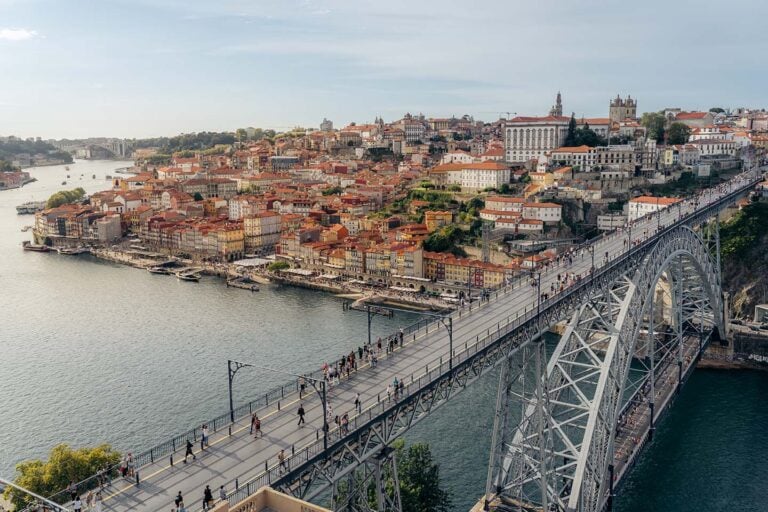 Uitzicht op Porto en Dom Luis I-brug