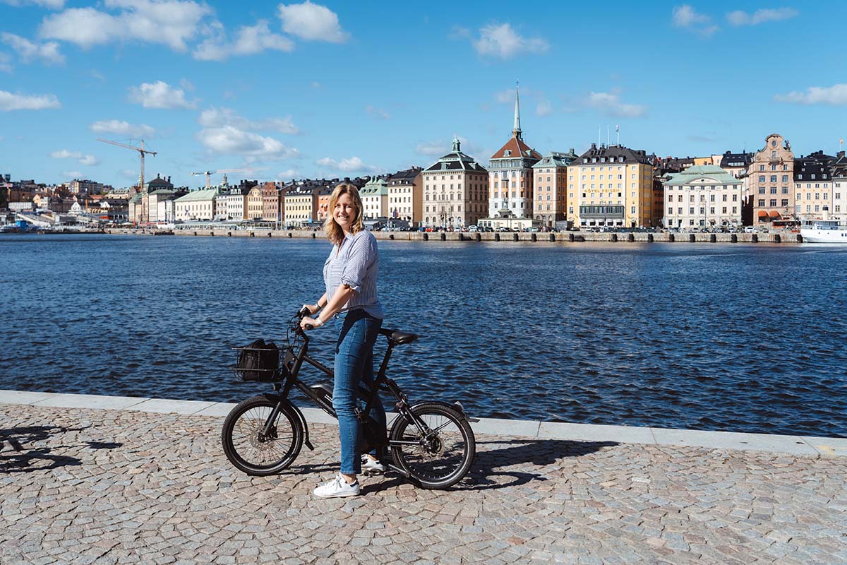 Fietser in Stockholm