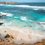 wit strand van bovenaf Eyre Peninsula
