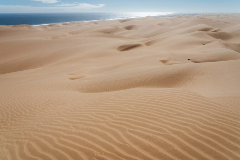 zandduinen aan zee