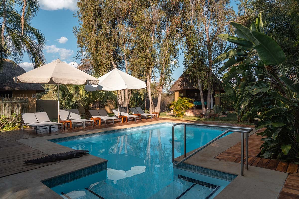 Zwembad lodge Rundu