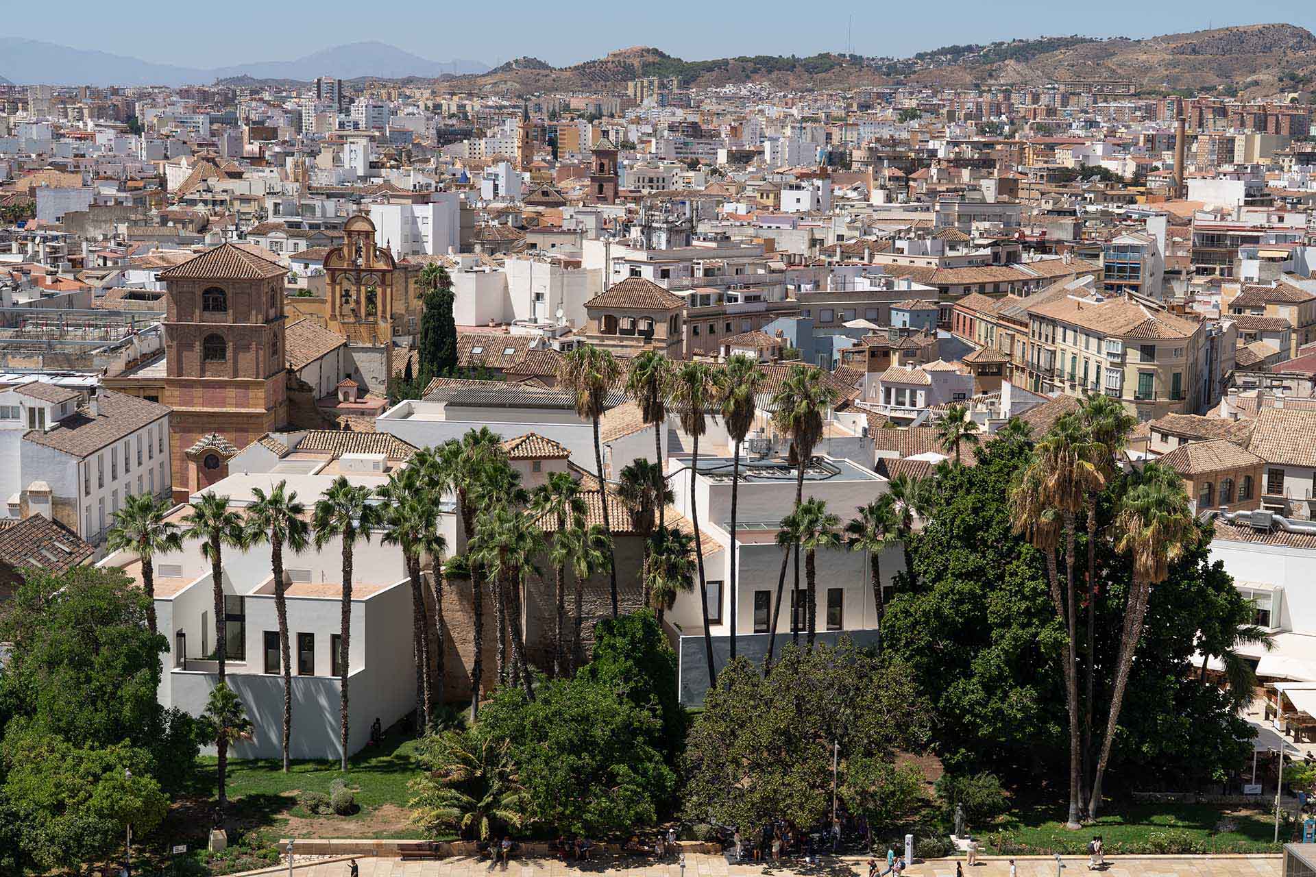 uitzicht over Malaga