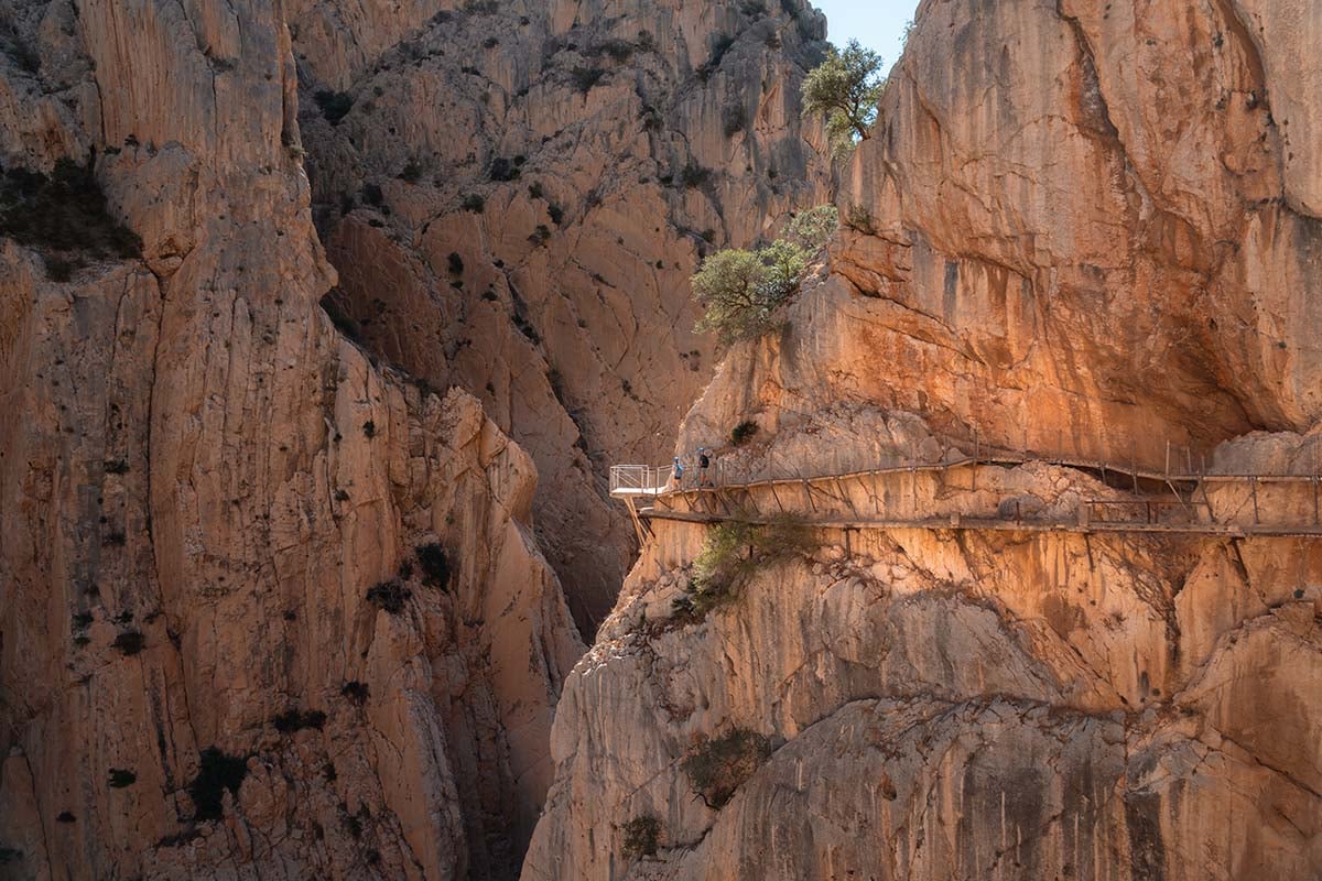 Wandelpad langs rotswand Caminito del Rey