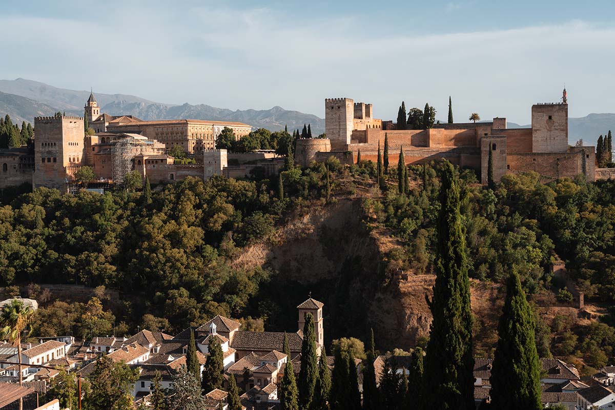 uitzicht op het Alhambra