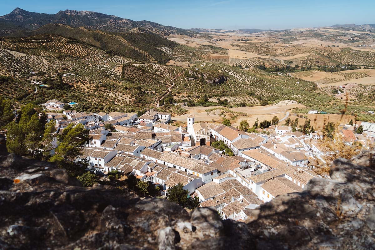 Uitzicht op Zahara de la Sierra
