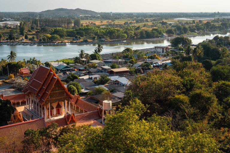 uitzicht over Kanchanaburi