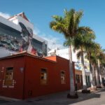 kleurrijke straat in visserswijk Puerto de la Cruz